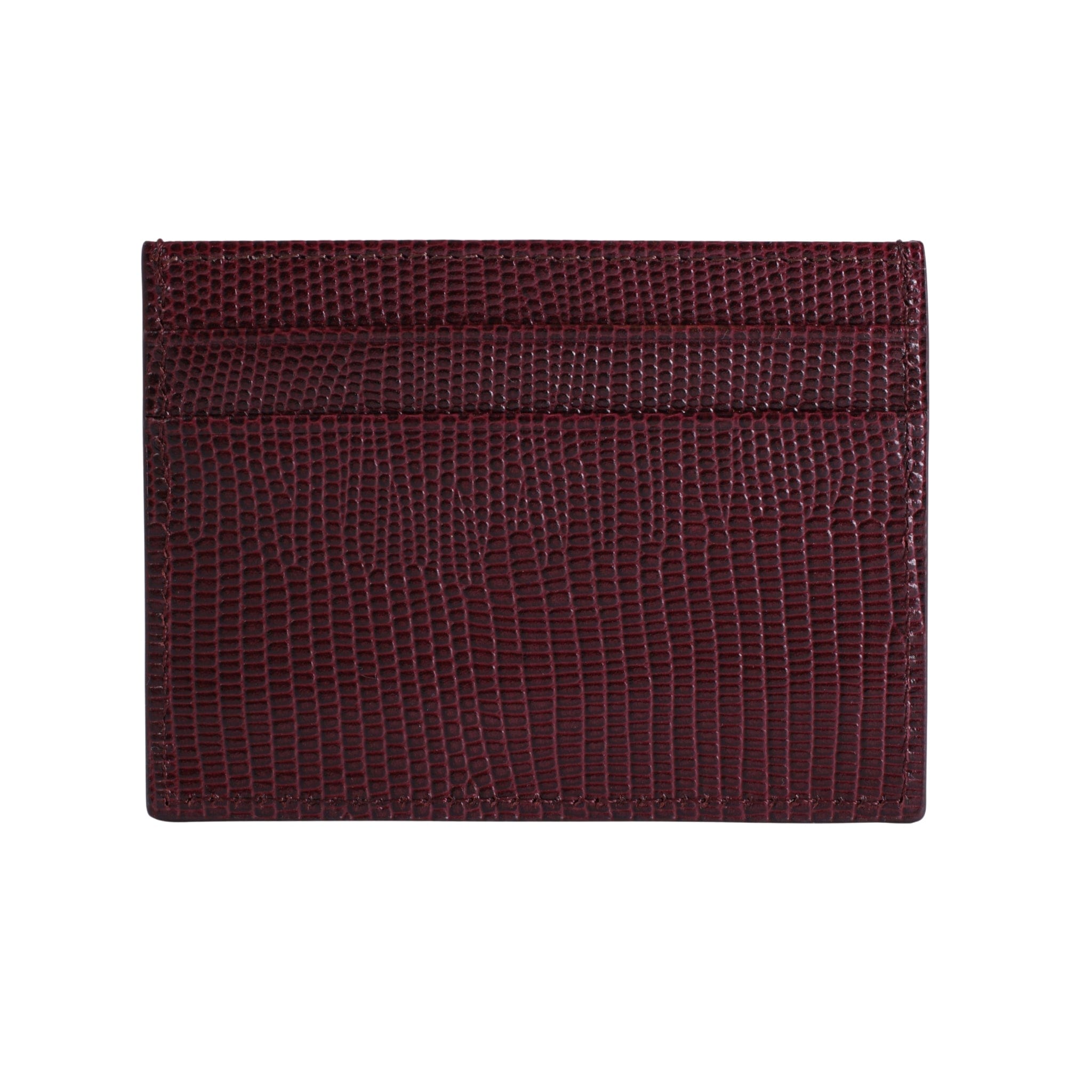 Θήκη Burgundy Lizard Embossed Leather Cardholder από την Gentcreate